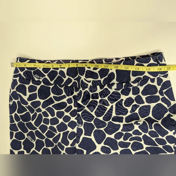SEE DETAILS - Lilly Pulitzer Womens Size 8 Kristen Capri Cropped Navy Pants - Picture 9 of 15